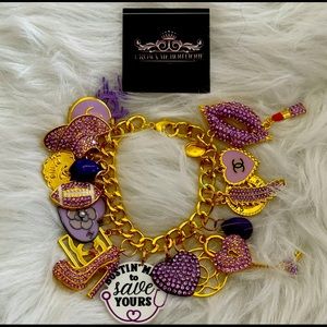 Purple/ Gold Junkie Bracelet